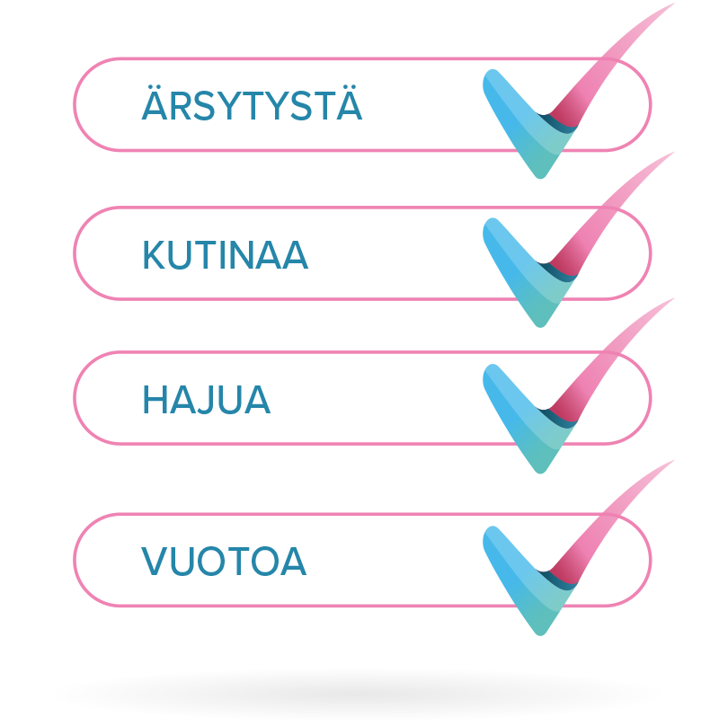 Vivesse emätinvoide hoitaa bakteerivaginoosin ja ärsytystä, kutinaa, hajua & vuotoa.